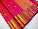 Load image into Gallery viewer, Classic Hot Pink Elegance Kanchipuram Handloom Silk Saree SS24831
