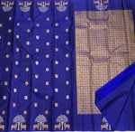 Load image into Gallery viewer, Classic Royal Blue 2gm Zari Elegance Kanchipuram Handloom Silk Saree SS25302
