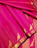 Load image into Gallery viewer, Classic Magenta 2gm Zari Elegance Kanchipuram Handloom Silk Saree SS27803
