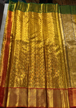 Load image into Gallery viewer, Classic Full Gold 1gm Zari Bridal Elegance Kanchipuram Handloom Silk Saree SS24021
