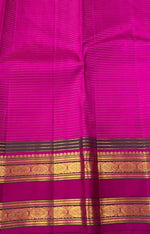 Load image into Gallery viewer, Classic Navy Blue &amp; Pink 2gm Zari Kanchipuram Handloom Silk Saree SS25845
