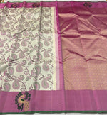 Load image into Gallery viewer, Classic Plum &amp; Fuchsia Pink 2gm Zari Kanchipuram Handloom Silk Saree SS26217

