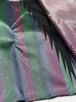 Load image into Gallery viewer, Classic Charcoal Black Silver Multi Color Rising Border 2gm Zari Kanchipuram Handloom Silk Saree SS25578
