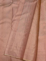Load image into Gallery viewer, Classic Blush Peach 2gm Zari Brocade Bridal Elegance Kanchipuram Handloom Silk Saree SS27648
