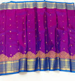 Load image into Gallery viewer, Classic Vadamalli &amp; Azure Blue Kanchipuram Handloom Silk Saree SS25927
