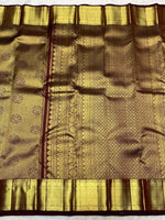 Load image into Gallery viewer, Classic Maroon Red 2gm Zari Bridal Elegance Kanchipuram Handloom Silk Saree SS28328
