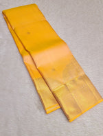 Load image into Gallery viewer, Classic Sunny Yellow 2gm Zari Kanchipuram Handloom Silk Saree SS26561
