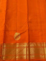 Load image into Gallery viewer, Classic Plum &amp; Fiery Orange 2gm Zari Elegance Kanchipuram Handloom Silk Saree SS25235
