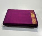 Load image into Gallery viewer, Classic Purple 1gm Zari Elegance Kanchipuram Silk Saree SS23837
