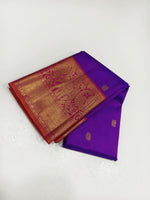 Load image into Gallery viewer, Classic Vadamalli Purple &amp; Orange Pink 2gm Zari Kanchipuram Handloom Silk Saree SS25964
