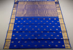 Load image into Gallery viewer, Classic Royal Blue Iruthalaipakshi motif designed Elegance Kanchipuram Handloom Silk Saree SS28526
