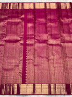 Load image into Gallery viewer, Classic Deep Pink 2gm Zari Bridal Elegance Kanchipuram Handloom Silk Saree SS28260
