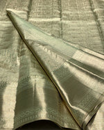 Load image into Gallery viewer, Antique Fern Green 2gm Zari Bridal Elegance Kanchipuram Handloom Silk Saree SS24822
