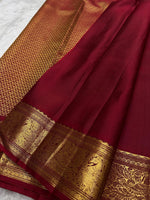 Load image into Gallery viewer, Classic Cherry Red Bridal Elegance Kanchipuram Handloom Silk Saree SS27193
