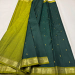 Load image into Gallery viewer, Classic Pine Green 1gm Gold Zari Elegance Kanchipuram Handloom Silk Saree SS25276
