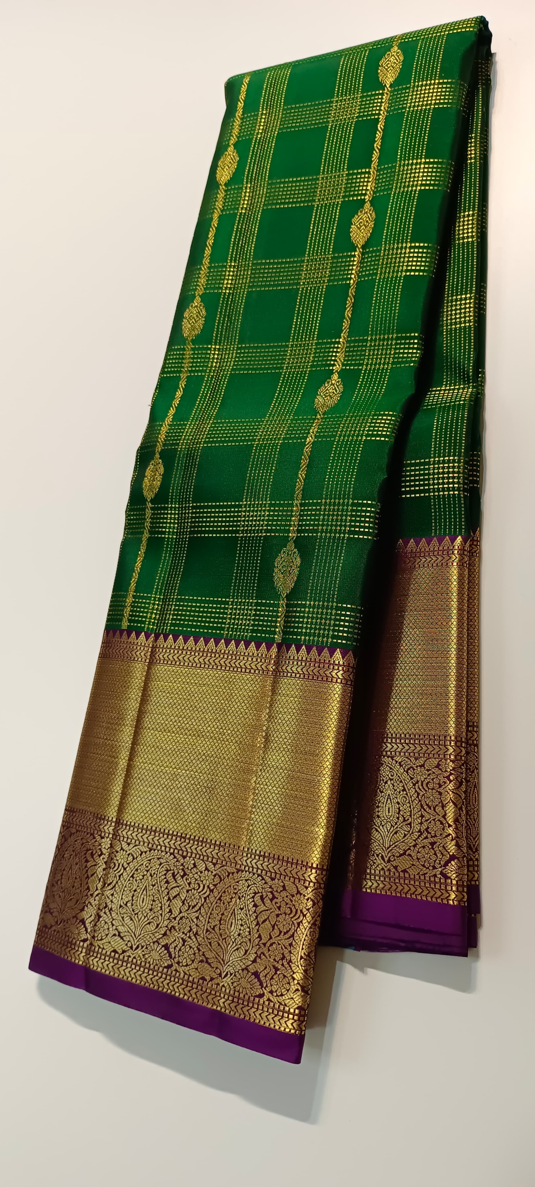 Classic Green & Vadamalli Bridal Elegance Kanchipuram Handloom Silk Saree SS23587