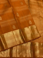 Load image into Gallery viewer, Classic Mango Mustard 2gm Zari Vaira Oosi Elegance Kanchipuram Handloom Silk Saree SS23600
