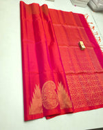 Load image into Gallery viewer, Classic Glow Rose Elegance Handloom Soft Silk Saree SS24265
