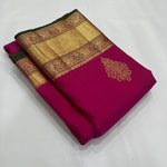 Load image into Gallery viewer, Classic Magenta Kanchipuram Handloom Silk Saree SS25622
