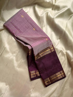 Load image into Gallery viewer, Classic Pastel Onion Pink &amp; Berry Plum Kanchipuram Handloom Silk Saree SS26095
