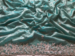 Load image into Gallery viewer, Classic Tinted Blue Handwork Elegance Crushed Tissue Silk Saree SS25698
