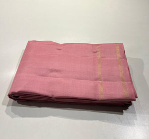 Classic Onion Pink 4gm Zari Korvai Elegance Kanchipuram Handloom Silk Saree SS23661