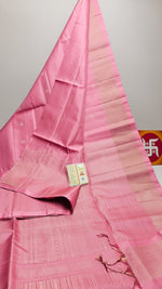 Load image into Gallery viewer, Classic Pink Elegance Handloom Soft Silk Saree SS26533

