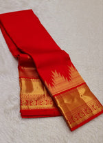 Load image into Gallery viewer, Classic Chilli Red 2gm Zari Bridal Elegance Kanchipuram Handloom Silk Saree SS27541
