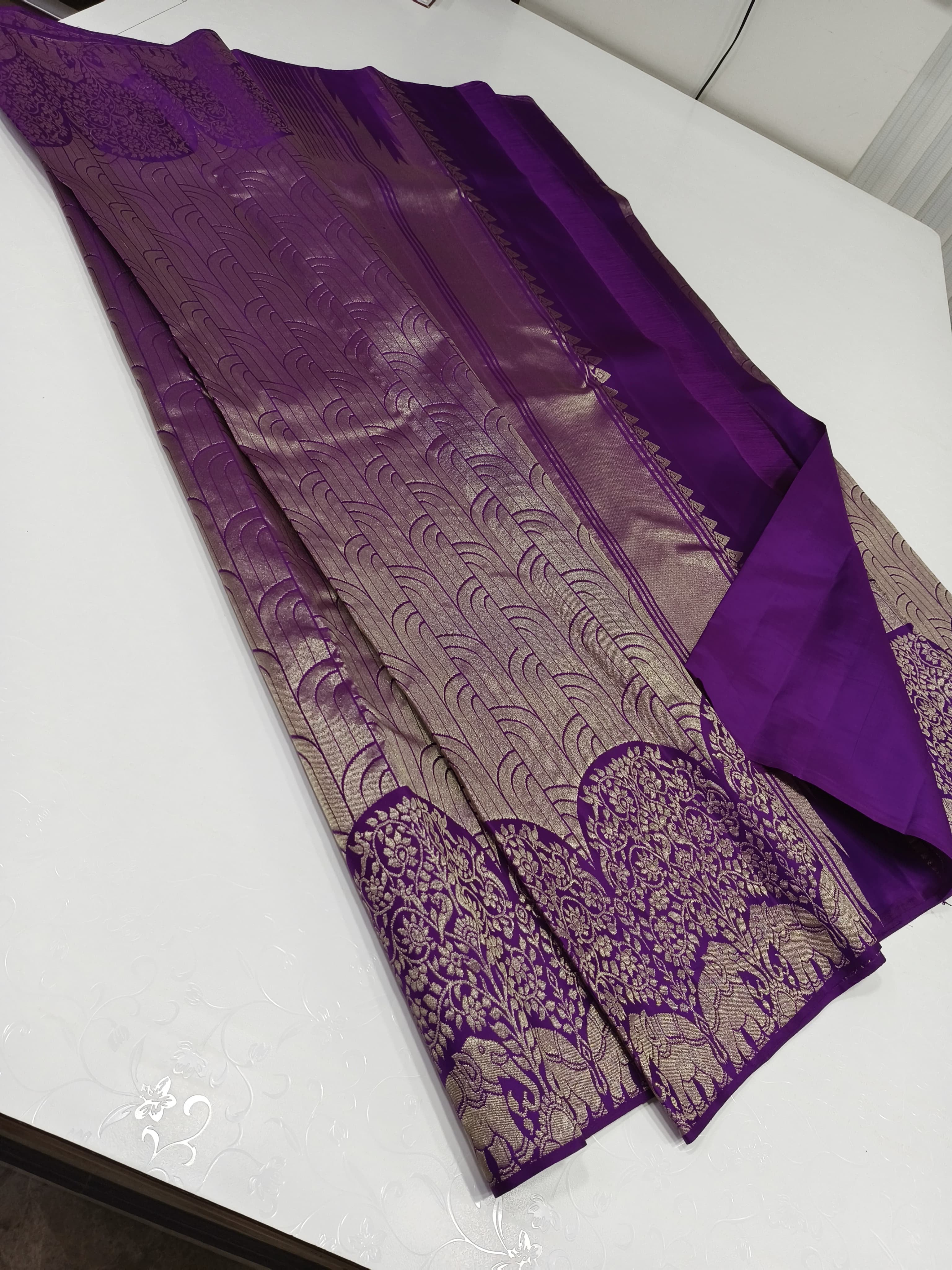Classic Vadamalli 2gm Zari Elegance Kanchipuram Handloom Silk Saree SS25300