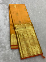 Load image into Gallery viewer, Classic Yellow 2gm Zari Elegance Kanchipuram Handloom Silk Saree SS25451
