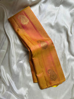 Load image into Gallery viewer, Classic Golden Yellow 2gm Zari Elegance Kanchipuram Handloom Silk Saree SS25494
