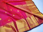 Load image into Gallery viewer, Classic Hot Pink Elegance Kanchipuram Handloom Silk Saree SS24831
