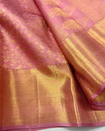 Load image into Gallery viewer, Classic Rose Bridal Elegance Kanchipuram Handloom Silk Saree SS27219
