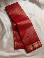 Load image into Gallery viewer, Classic Scarlet Red Elegance Kanchipuram Handloom Silk Saree SS24545
