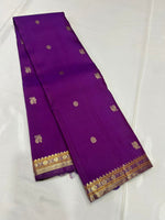 Load image into Gallery viewer, Classic Violet Kanchipuram Handloom Silk Saree SS25839
