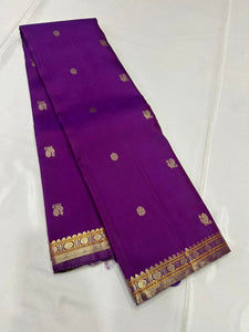 Classic Violet Kanchipuram Handloom Silk Saree SS25839
