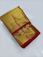 Load image into Gallery viewer, Classic Crimson Red 2gm Full Gold Zari Bridal Tissue Elegance Kanchipuram Handloom Silk Saree SS28107
