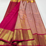 Load image into Gallery viewer, Classic Sunset Orange 1gm Zari Elegance Kanchipuram Handloom Silk Saree SS25272
