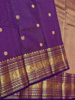 Load image into Gallery viewer, Classic Violet 1gm Zari Vaira Oosi Kanchipuram Handloom Silk Saree SS26651
