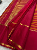 Load image into Gallery viewer, Classic Brick Orange &amp; Chilli Red 2gm Zari Korvai Checks Elegance Kanchipuram Handloom Silk Saree SS27813
