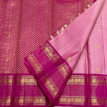Load image into Gallery viewer, Classic Creamy Pink 1gm Zari Butta Elegance Kanchipuram Handloom Silk Saree SS28302
