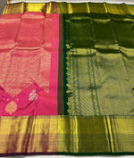 Load image into Gallery viewer, Classic Rose Pink 2gm Zari Thread Work Kanchipuram Handloom Silk Saree SS26021

