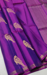 Load image into Gallery viewer, Classic Fuchsia Pink Elegance Handloom Soft Silk Saree SS27067
