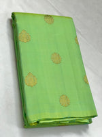 Load image into Gallery viewer, Classic Pista Green 2gm Zari Elegance Kanchipuram Handloom Silk Saree SS27146
