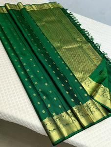 Classic Green Kanchipuram Handloom Silk Saree SS25891