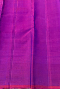 Classic Purple Pink 2gm Zari Elegance Kanchipuram Handloom Silk Saree SS25346