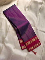 Load image into Gallery viewer, Classic Purple &amp; Deep Pink Kanchipuram Handloom Silk Saree SS26094
