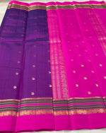 Load image into Gallery viewer, Classic Purple &amp; Deep Pink 2gm Zari Kanchipuram Handloom Silk Saree SS25577
