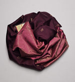 Load image into Gallery viewer, Classic Maroon &amp; Pink Elegance Handloom Soft Silk Saree SS25772
