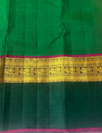 Load image into Gallery viewer, Classic Mango Yellow &amp; Green 2gm Zari Elegance Kanchipuram Handloom Silk Saree SS27668
